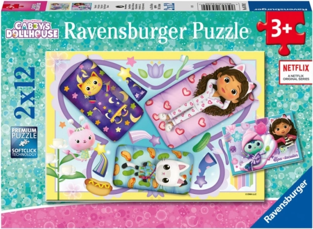 Puzzle 2x12 La Maison de Gabby du Chat Potté