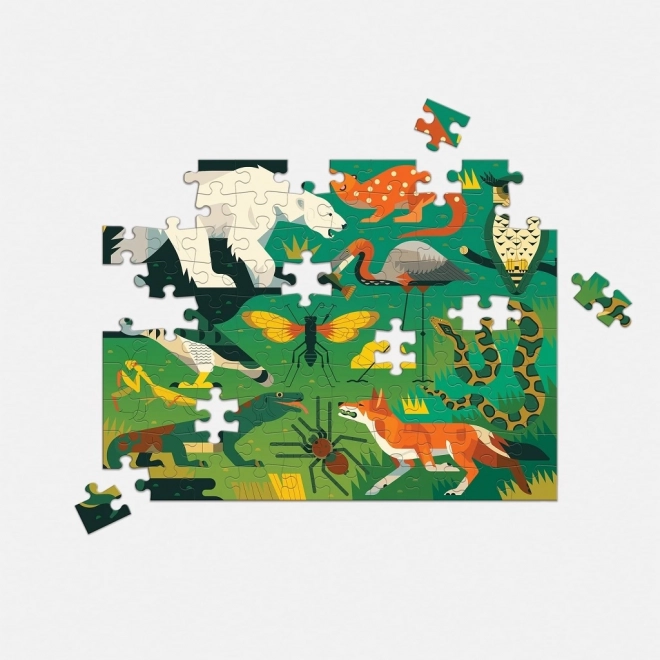 Puzzle réversible Mudpuppy Prédateurs terrestres et marins