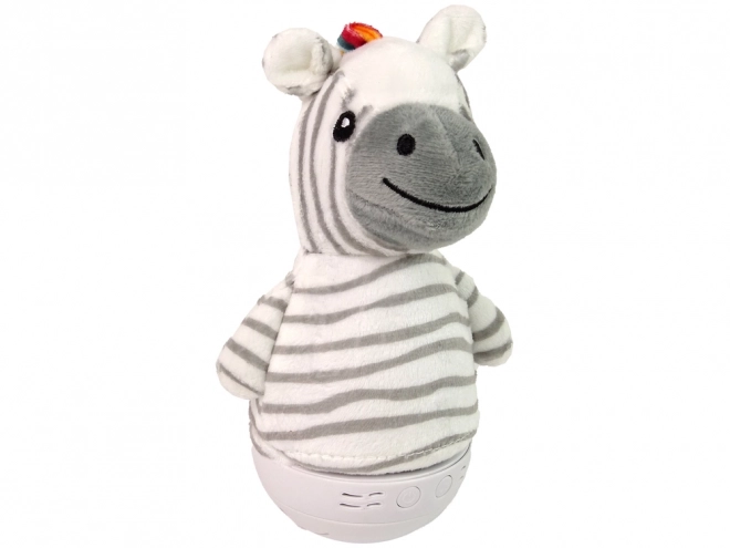 Zèbre à bascule avec lampe et mélodie pour enfants