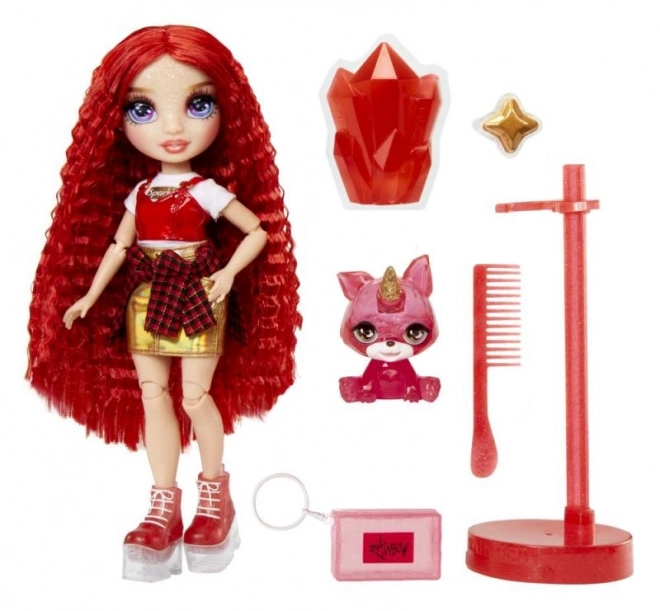 Poupée de mode Rainbow High avec animal de compagnie - Ruby Anderson