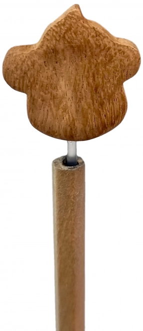 Crayon en Bois avec Tête de Singe