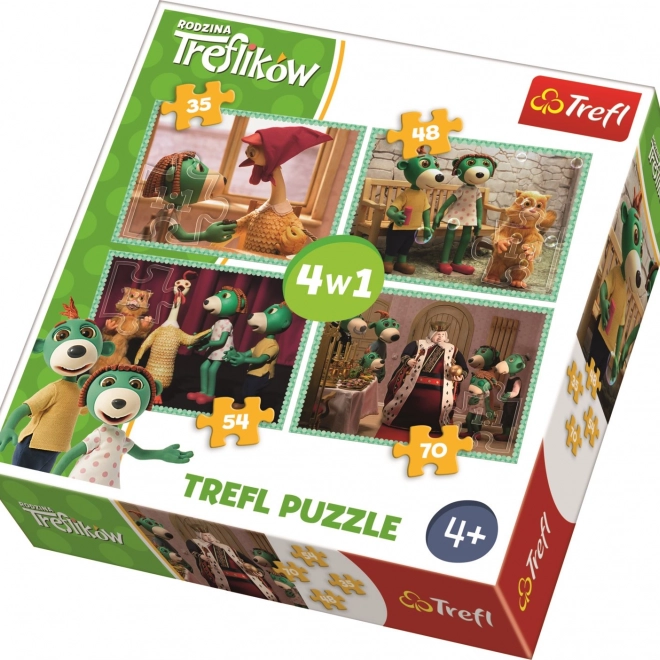 Puzzle Treflíci 4-en-1 avec difficulté variée