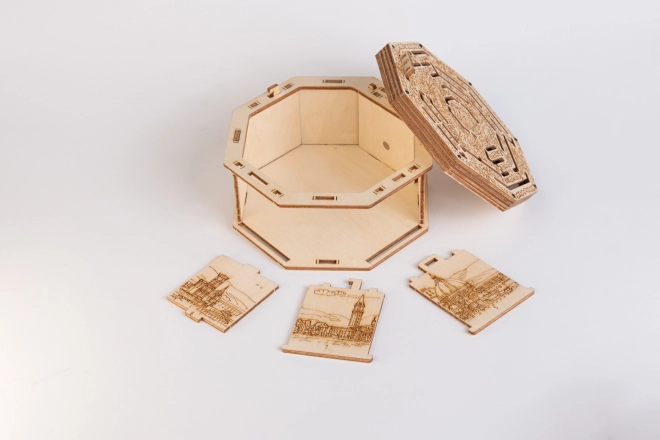 Boîte casse-tête en bois 3D Secret Maze