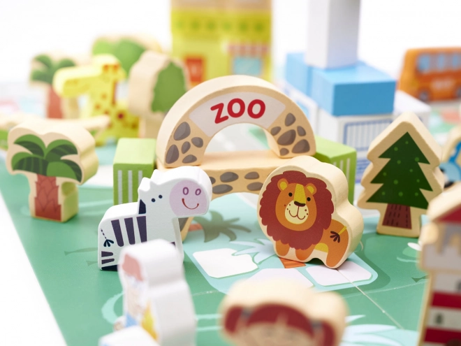 Puzzle éducatif en bois 120 pièces