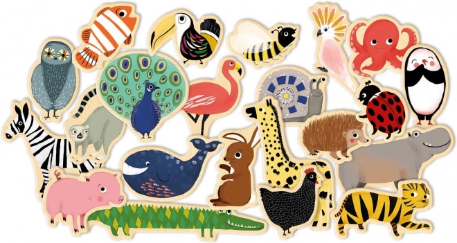 DJECO Animaux magnétiques du zoo