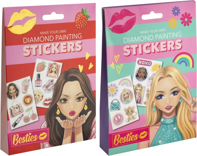 Peinture diamant Besties - autocollants