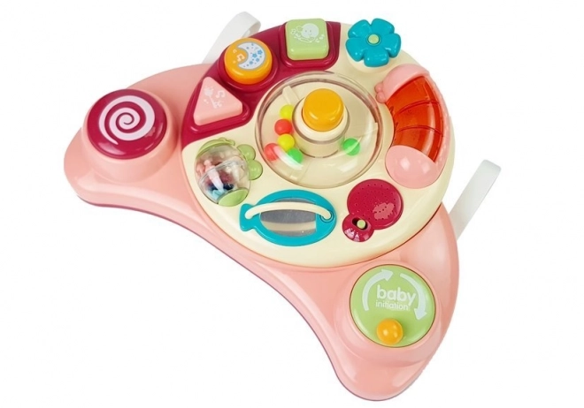 Jouet Interactif pour Enfants avec Musique et Sons d'Animaux Rose