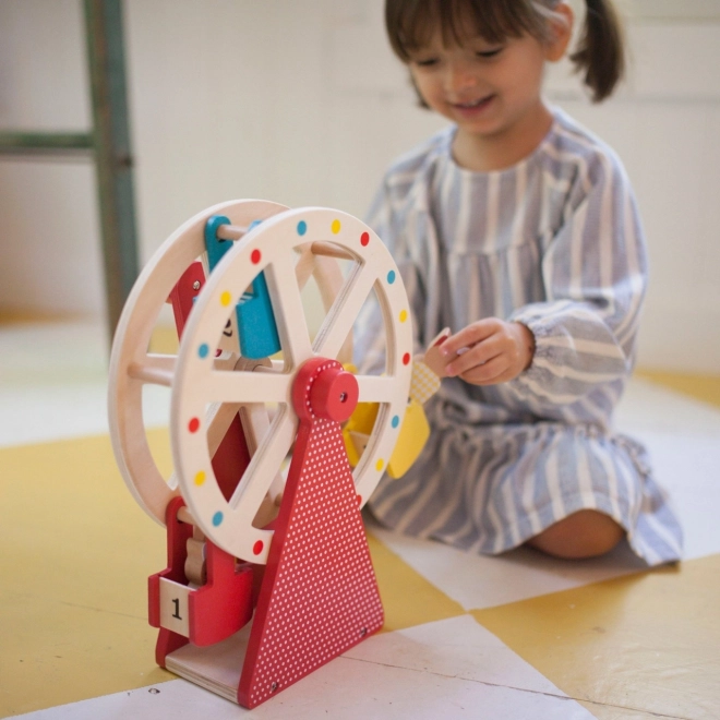 Petit Collage Grande roue en bois
