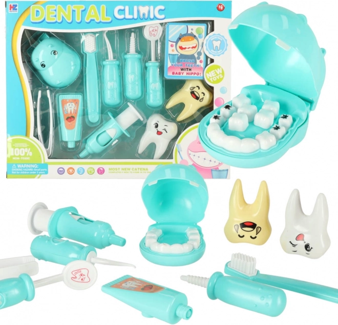 Set cabinet dentaire Hippopotame – Turquoise