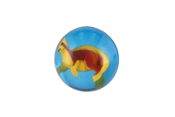Balle/ballon avec dinosaure 4cm assortiment de types 32 pièces dans un pot
