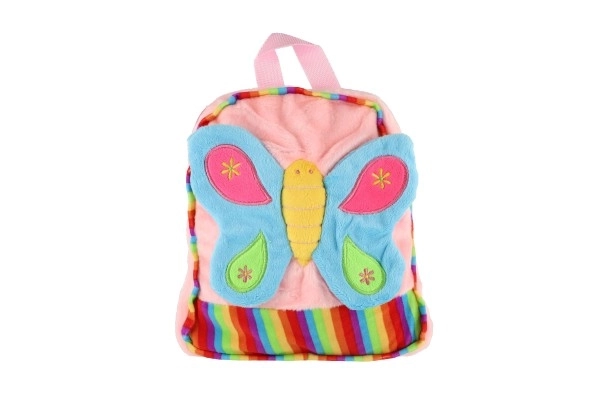 Sac à dos en peluche Papillon pour filles