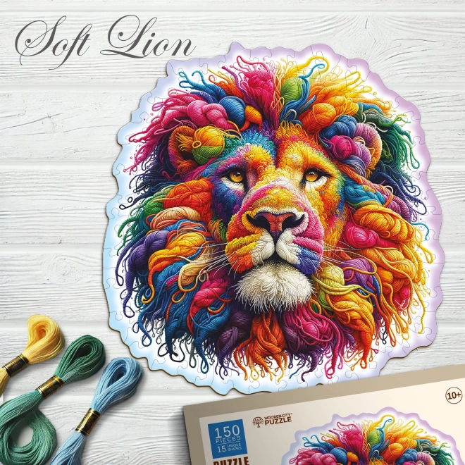 Puzzle en bois WOODEN CITY Lion délicat 150 pièces