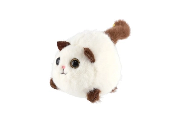 Chat en peluche extensible avec grelot 10 cm