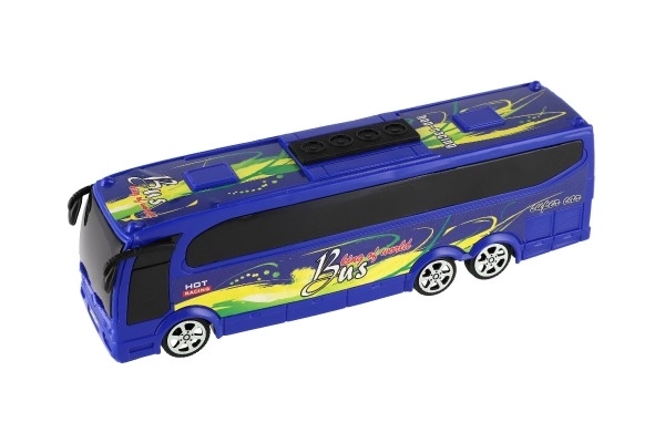 Autobus en plastique 25cm à friction dans une boîte