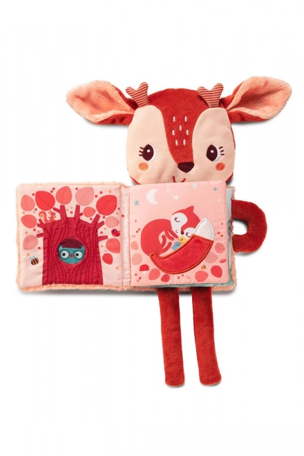 Lilliputiens - livre textile avec image lumineuse - faon Stella