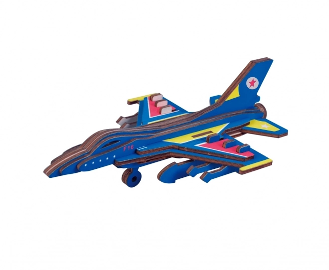 Puzzle 3D en bois, Avion de combat F16