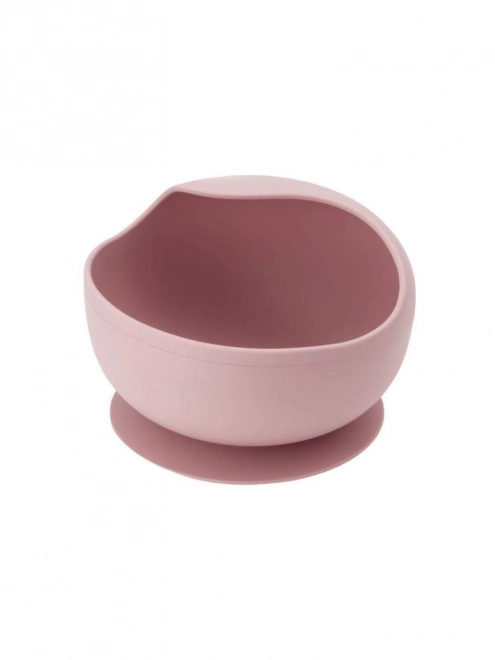 Set de vaisselle en silicone pour enfants MoMi AMI rose