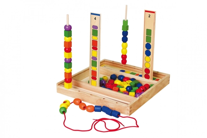 Ensemble de perles en bois grandes