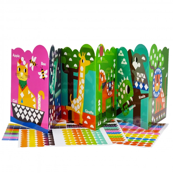Autocollants géométriques animaux Woopie pour un apprentissage créatif