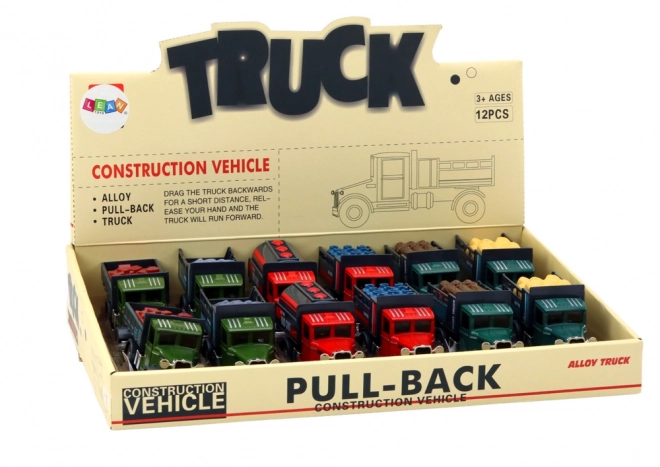 Camionnette miniature en métal avec portes ouvrantes, lumières et sons
