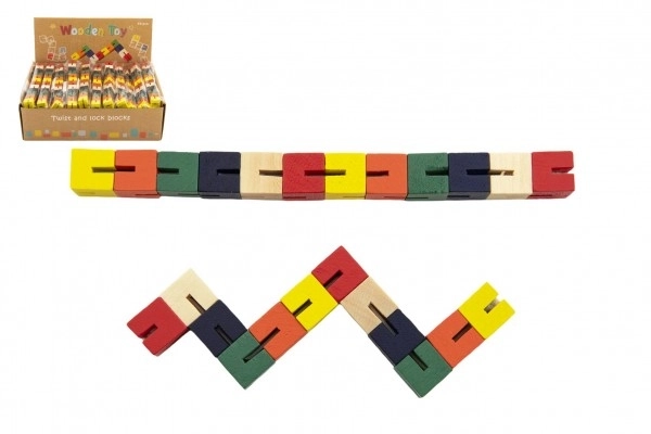Casse-tête serpent en bois Teddies