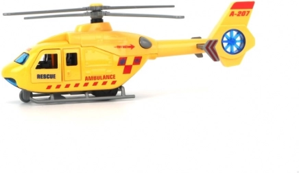 Hélicoptère de secours à rétrofriction – hélico pull back pour enfants