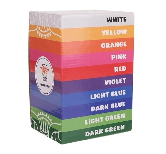 Poudre de couleur Holi - 10 x 100 g