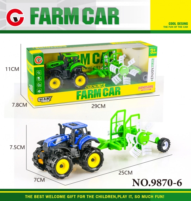 Tracteur à inertie avec remorque 25 cm