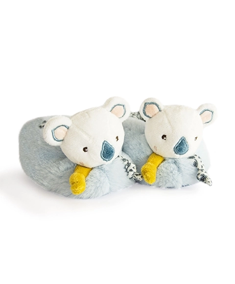 Ensemble cadeau Doudou - Ensemble de premières chaussons avec hochets