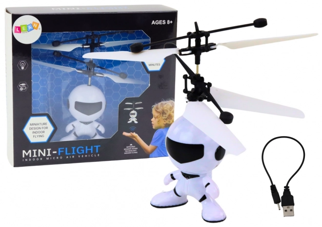 Astronaute volant Drone télécommandé - hélicoptère Blanc
