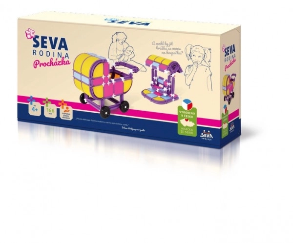 Jeu de construction SEVA FAMILLE Promenade plastique 166pcs dans boîte 32x17x8cm