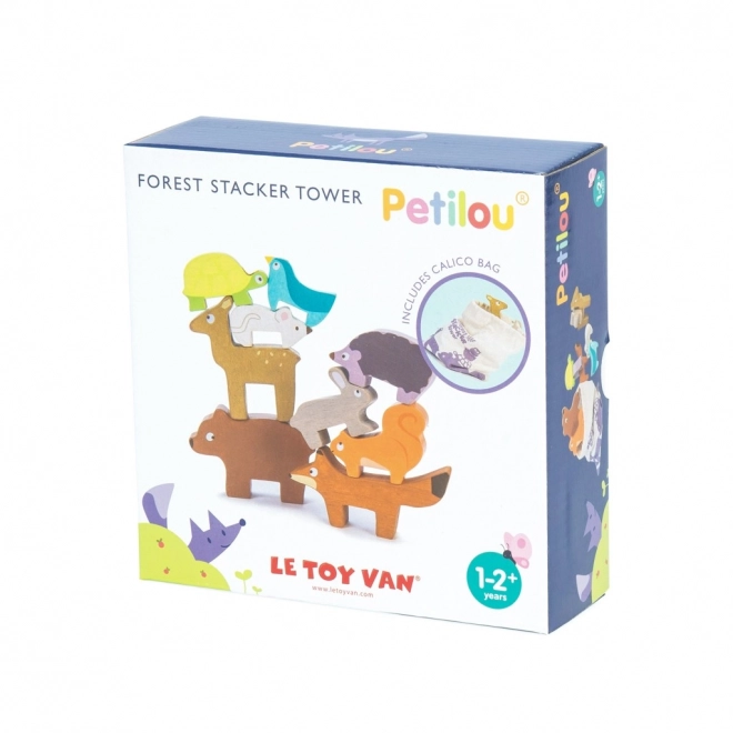 Tour d'équilibre Le Toy Van Petilou - animaux de la forêt