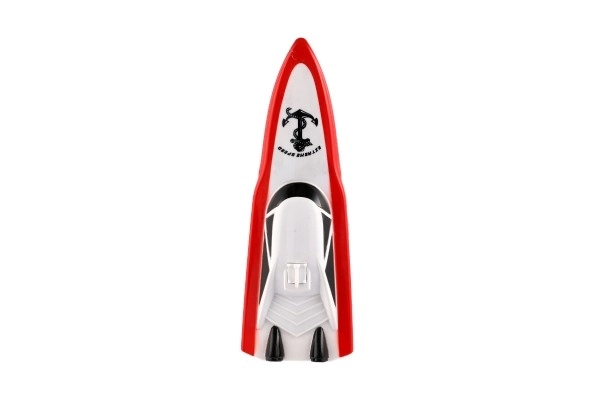 Bateau à moteur / bateau RC en plastique 19cm avec batterie+pack de recharge+USB 2,4Ghz dans une boîte 26x13x15cm