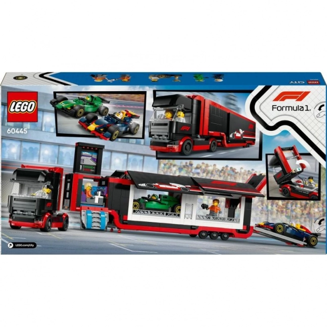 LEGO® City 60445 Camion F1® avec voitures F1® RB20 et AMR24