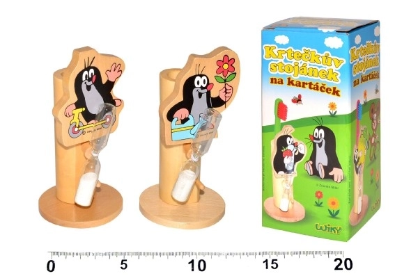 Support de brosse à dents Krtek avec fleur