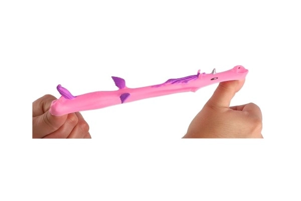 Licorne 2 pcs extensible volante projectable anti-stress silicone 10cm sur carte