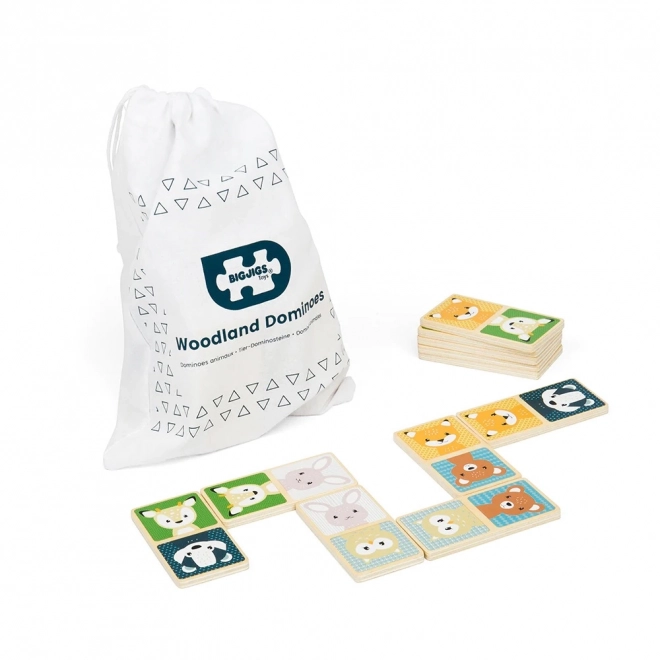 Dominos en bois Animaux de la Forêt