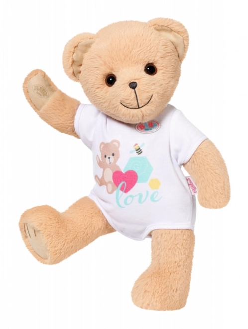 Ourson BABY born, tenue blanche