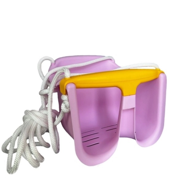 Balançoire enfant en plastique rose