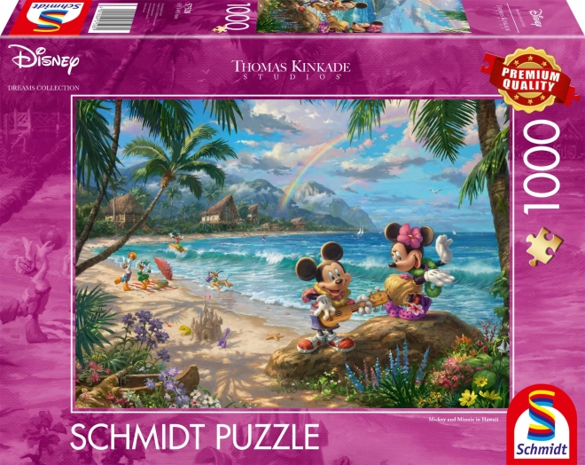 Puzzle Minnie et Mickey à Hawaï 1000 pièces