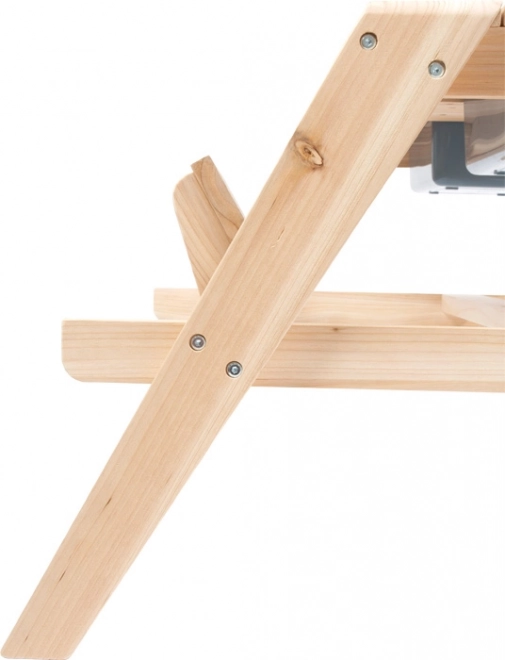 Table en bois pour enfants 2 en 1 avec bacs