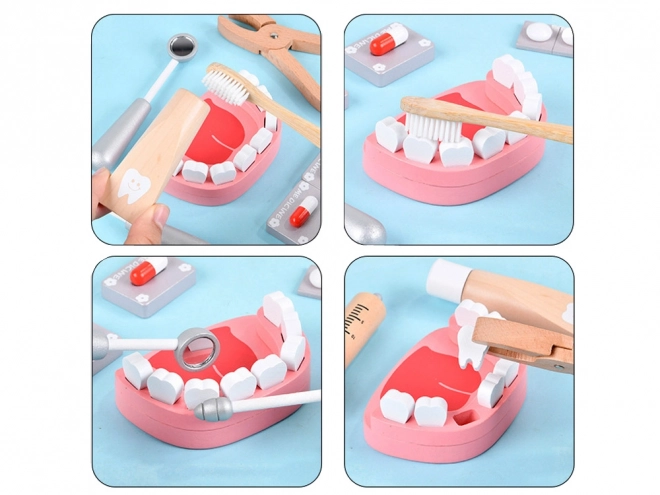 Ensemble en bois d'accessoires PETIT DENTISTE ZA4718