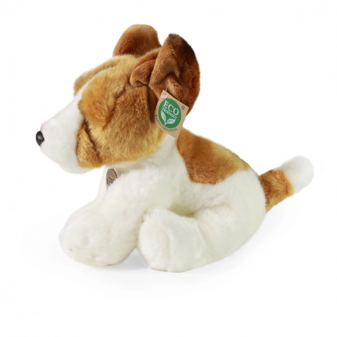 Chien en peluche jack russell terrier assis 30 cm ÉCOLOGIQUE