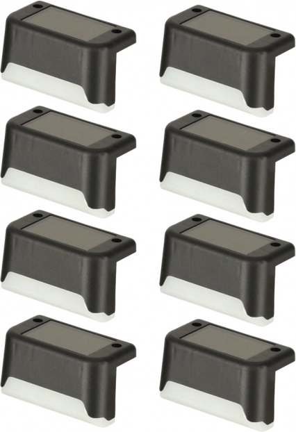 Lumière LED solaire pour escalier extérieur 8 pièces