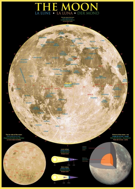 Puzzle EUROGRAPHICS Lune 1000 pièces