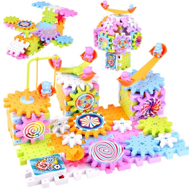 Blocs colorés mobiles Wafle 165 pièces