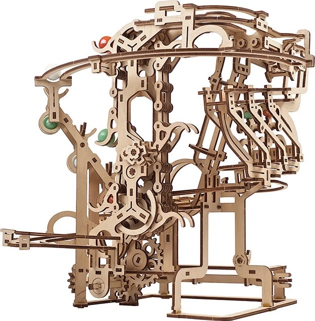 Ugears 3D puzzle mécanique en bois Circuit à billes Chaîne