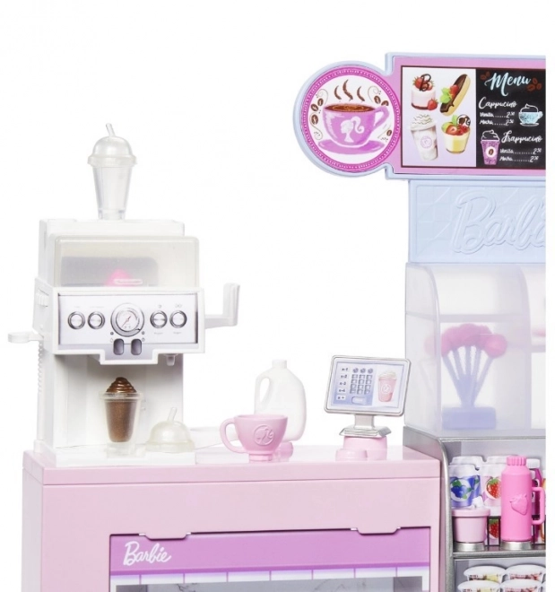 Barbie barista au café