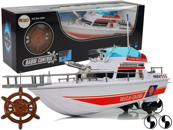 Télécommande du bateau de sauvetage 27 Mhz 44 cm gouvernail portée 40 m