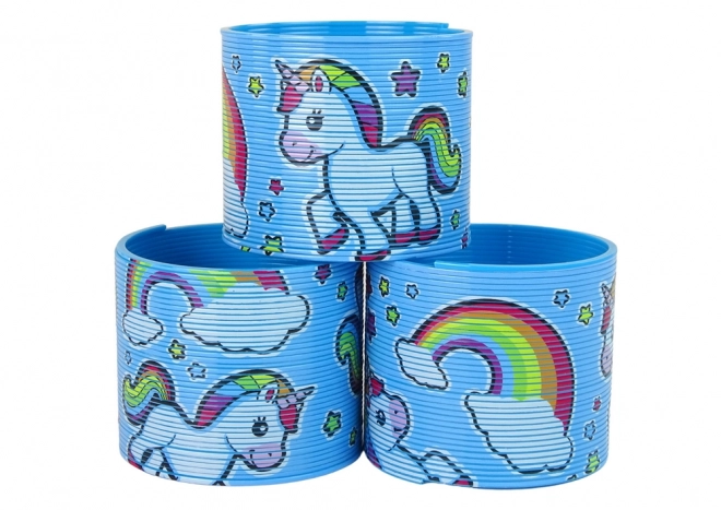 Le ressort bleu culte avec licorne relaxant 6 cm